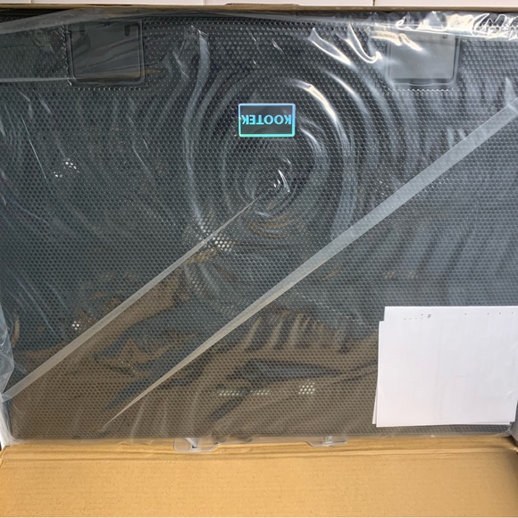 Kootek Laptop Cooling Pad 12"-17" Cooler Pad Chill Mat 5 Quiet Fans LED Lights - Picture 9 of 9
